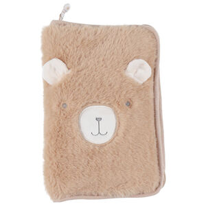 Carnet de santé fausse fourrure Lily Camel 