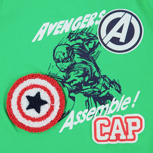 Ensemble court en jersey bicolore avec print Captain America Marvel 