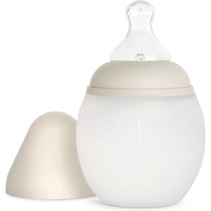 Biberon silicone 150 ml tétine débit lent Sand 