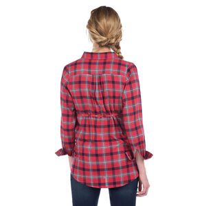 Chemise manches longues de grossesse à carreaux 