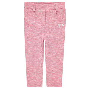 Pantalon en double jersey twisté avec bandes contrastées  