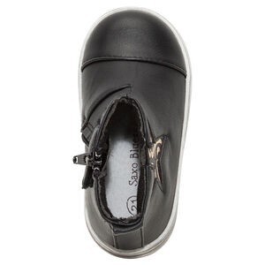 Bottillons aspect cuir avec étoile élastiquée 