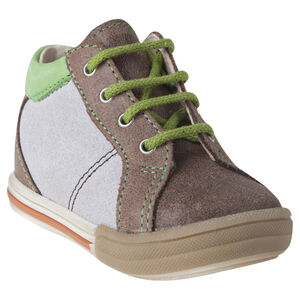 Bottillons en cuir à lacets 