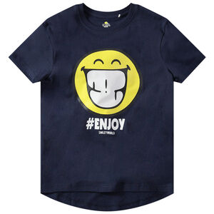 Junior - Tee-shirt manches courtes en jersey avec print Smiley 