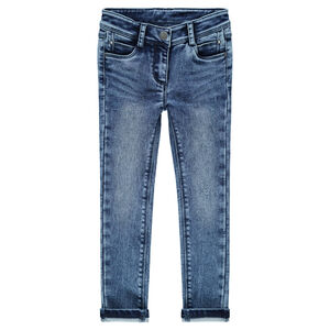 Jeans slim en molleton effet denim 