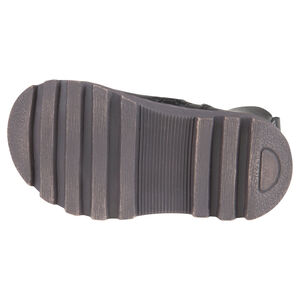 1/2 bottes aspect cuir avec boucles fantaisie 