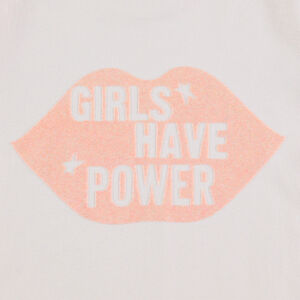 Junior - Tee-shirt manches longues en jersey uni avec bouche printée pailletée 