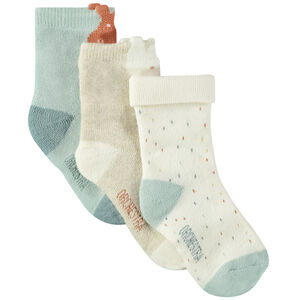 Lot de 3 paires de chaussettes fantaisie pour bébé 