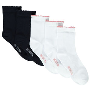 Lot de 5 paires de chaussettes unies 