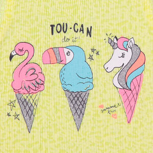 Débardeur en maille côtelée à prints fantaisie 