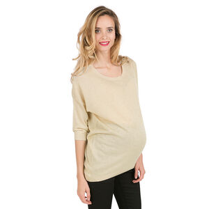 Pull de grossesse en tricot effet brillant 