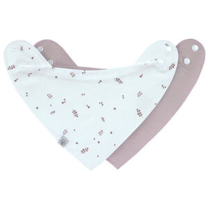 Lot de 2 bavoirs bandanas imperméable Fruits rouges 