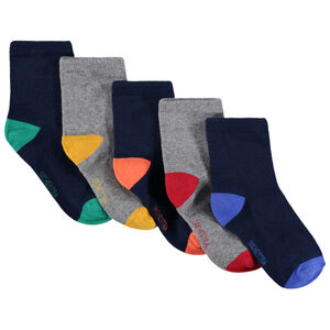 Lot de 5 paires de chaussettes assorties pour enfant garçon 