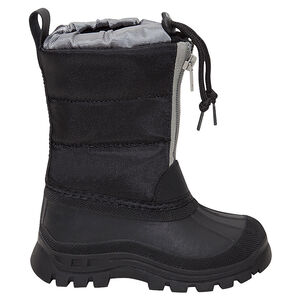 Après-ski bicolores fourrés avec zip et cordons de serrage du 28 au 35 