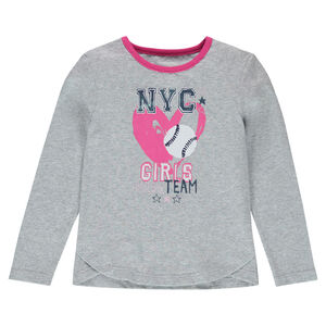 Tee-shirt manches longues print fantaisie 