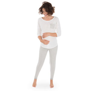 Tee-shirt de grossesse manches 3/4 avec poche  