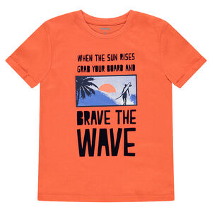 Junior - Tee-shirt manches courtes en jersey avec motif printé 