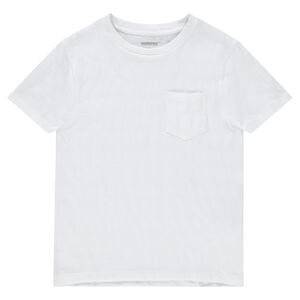 Junior - Tee-shirt manches courtes avec effet de rayures et poche 