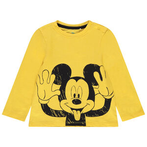 T-shirt manches longues en coton bio print Mickey Disney 