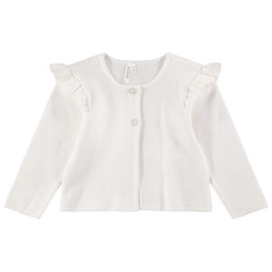 Gilet en tricot avec emmanchures volantées 