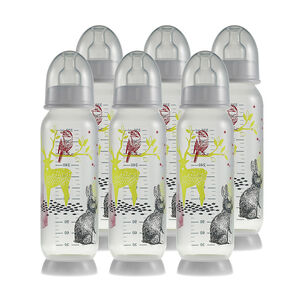 Set de 6 biberons demi-lune - 240ml 