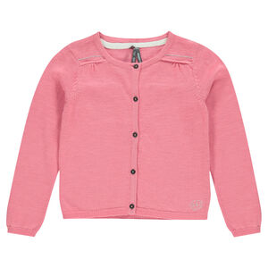 Junior - Gilet uni en tricot slub 