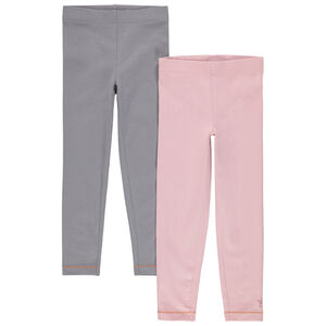 Lot de 2 leggings en jersey avec print fantaisie 