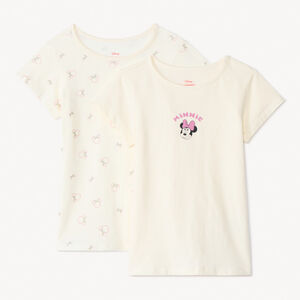 Lot de 2 maillots de corps manches courtes Minnie Disney fille 