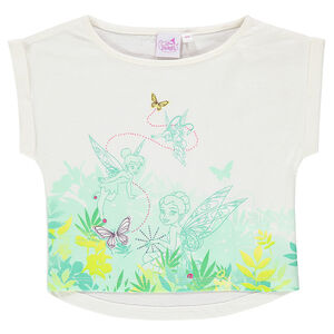 Tee-shirt court manches courtes print Disney la Fée Clochette 