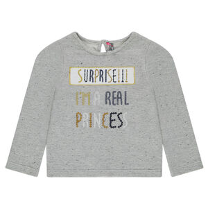 Sweat en molleton fantaisie à sequins 