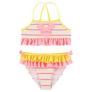 Maillot de bain 2 pièces avec volants et Minnie brodée Disney 