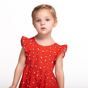 Robe manches courtes imprimé fleurs pour bébé fille 