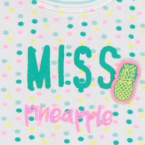 Tee-shirt manches courtes à pois 