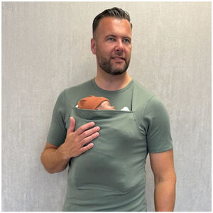 T-shirt Porte-bébé Homme Taille L Vert 