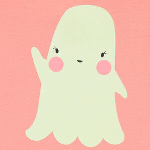 Tee-shirt spécial Halloween avec print fantôme phosphorescent 