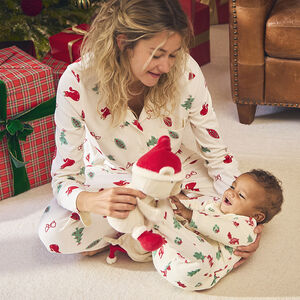 Peluche ourson de Noël en sherpa pour bébé 