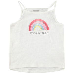 Junior - Débardeur en jersey avec arc-en-ciel brodé 