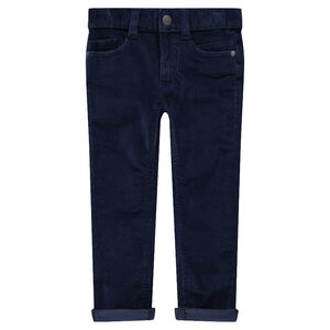 Pantalon en velours 1000 raies uni 