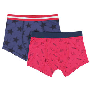Junior - Lot de 2 boxers assortis imprimés all-over 