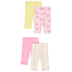 Lot de 4 corsaires fantaisie pour bébé fille 