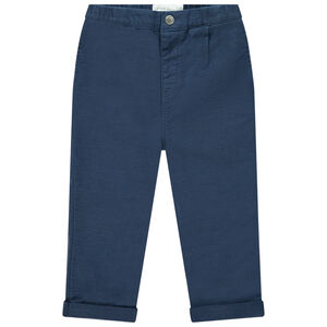 Pantalon en toile uni 