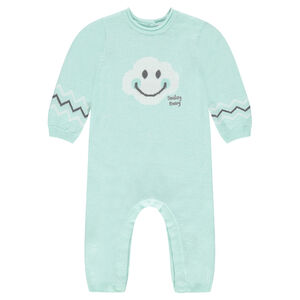 Combinaison en tricot avec motif Smiley Baby en jacquard 
