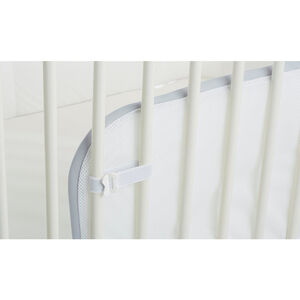 Tour de lit Bed Bumper 60 x 120 cm - Blanc/ Gris clair 