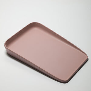 Matelas à langer compact en Mousse-PURE certifiée Rose Délavé 
