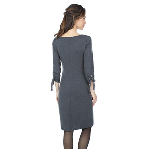 Robe de grossesse en maille chinée avec message 