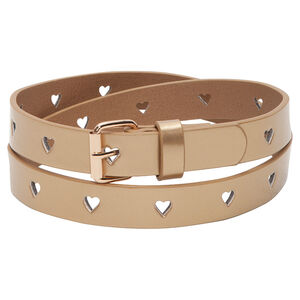 Ceinture réglable avec crans en forme de coeur 