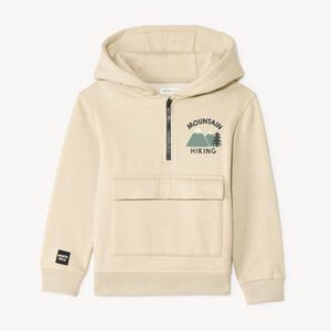 Sweat molleton zippé à capuche garçon 