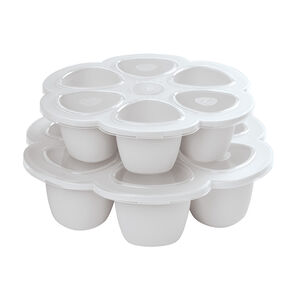 Pots de conservation multi-portions silicone 6x150 ml Gris Brume 