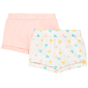 Lot de 2 shorts pour bébé fille 
