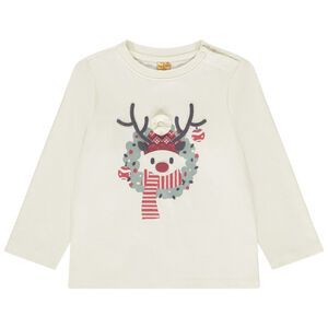 T-shirt manches longues print Renne de Noël pour bébé garçon 